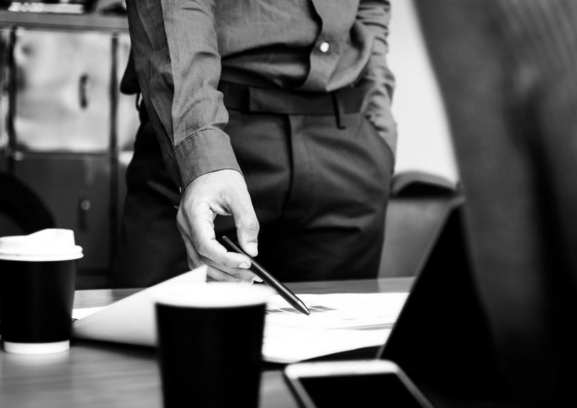 Kleines Büro mit moderner IT